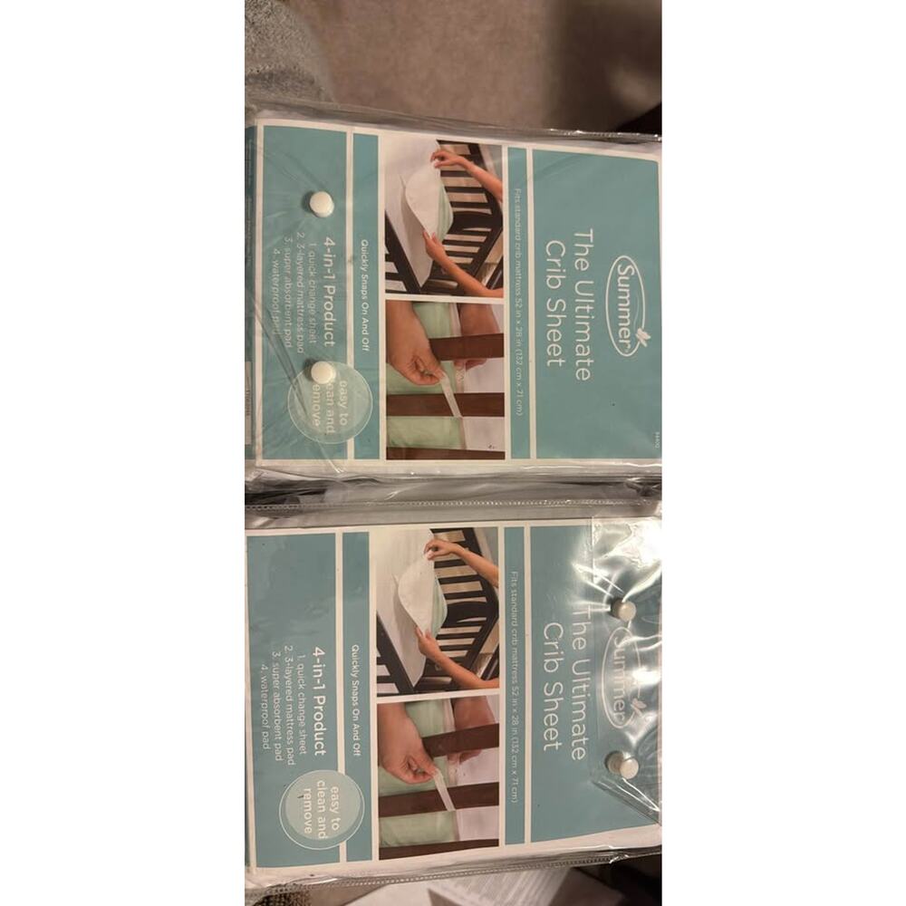 2 Summer the Ultimate Crib sheet, New in Package, Retail for $24.99 each